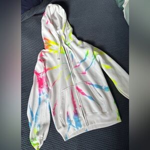 Colorful Tie-Dye Women's zip up